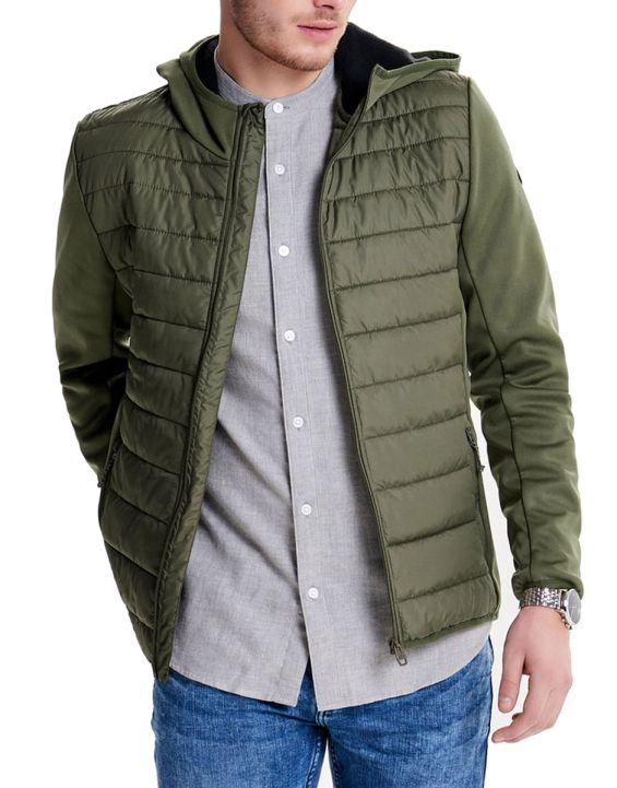 'ONLY&SONS Onsgerhard Hoodie Jacket Olive