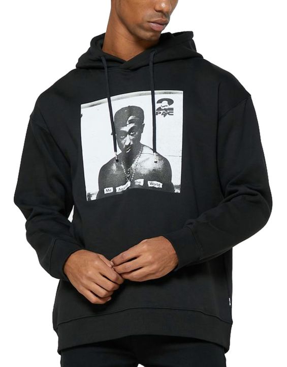 'ONLY&SONS Tupac Life Hoodie Black