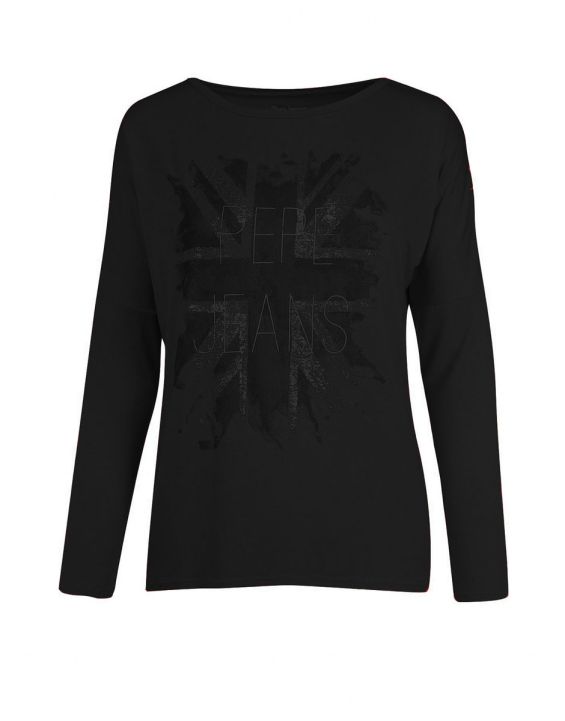 'PEPE JEANS Flag Blouse Black