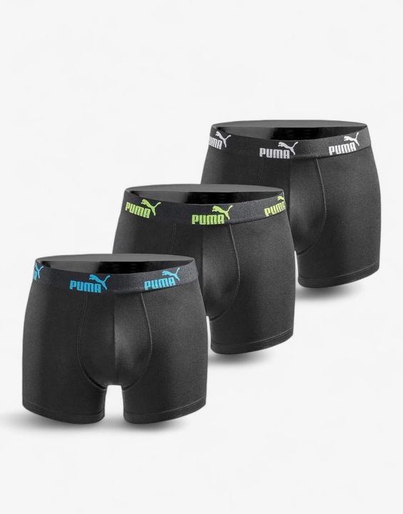 'PUMA 3-Packs Boxer Shorts Tripple Black