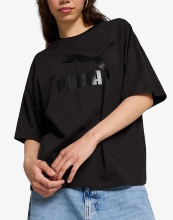 'PUMA Classics Logo Oversized Tee Black