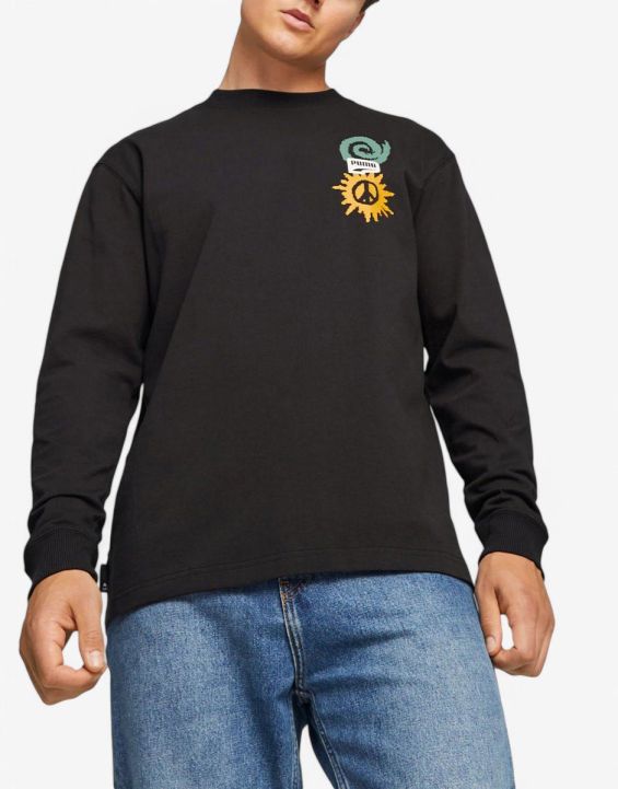 'PUMA Downtown Long Sleeve Blouse Black