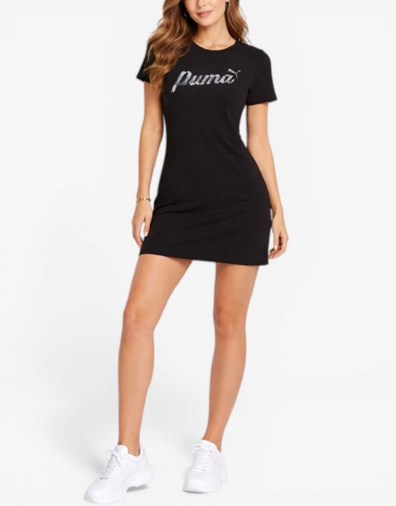 'PUMA Essentials+ Blossom Tee Dress Black