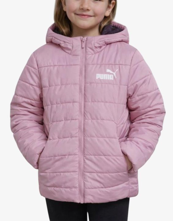 'PUMA Essentials Hooded Padded Jacket Pink