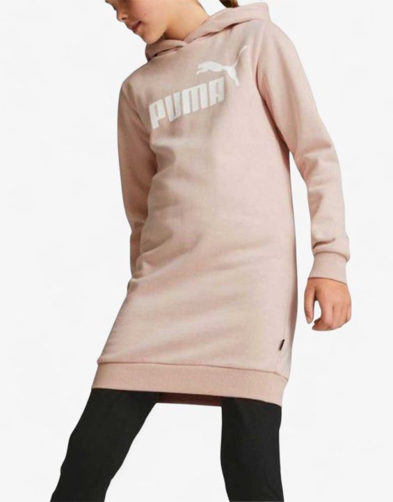 'PUMA Essentials Logo Hooded Dress Pink