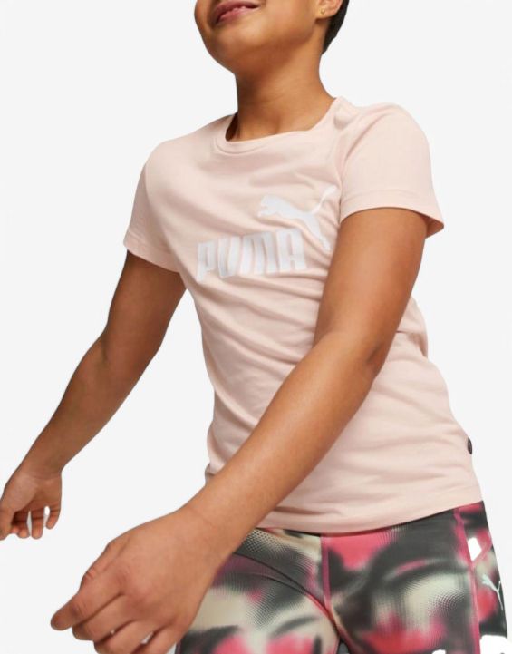 'PUMA Essentials Logo Tee Pink