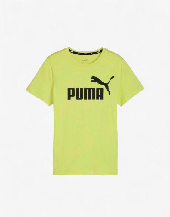 'PUMA Essentials Logo Tee Yellow B