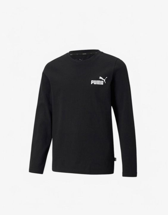 'PUMA Essentials No. 1 Logo Long Sleeve Tee Black