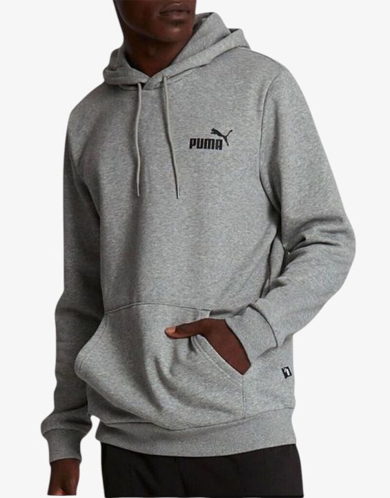 'PUMA Essentials Small Logo Hoodie Grey