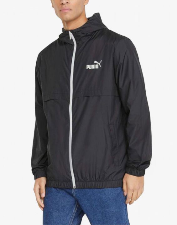 'PUMA Essentials Solid Windbreaker Black M