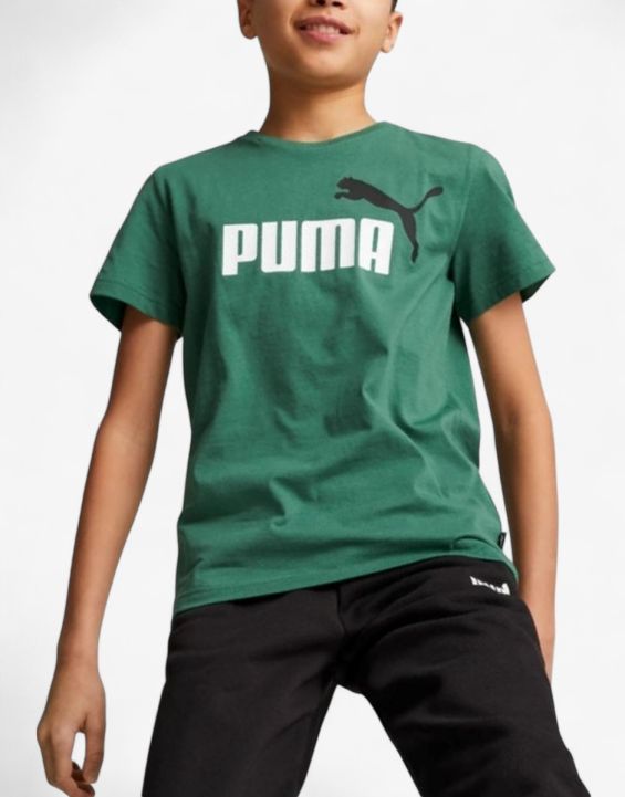 'PUMA Essentials+ 2 Color Logo Tee Green