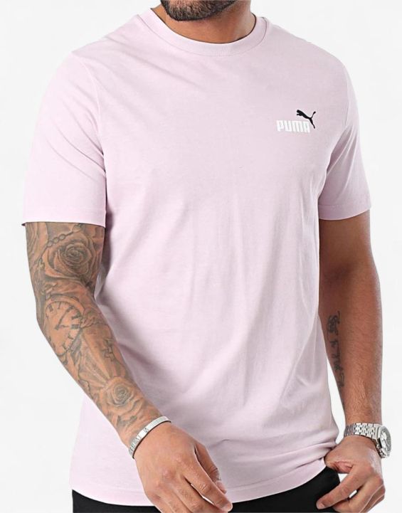 'PUMA Essentials+ 2 Colour  Logo Tee Purple