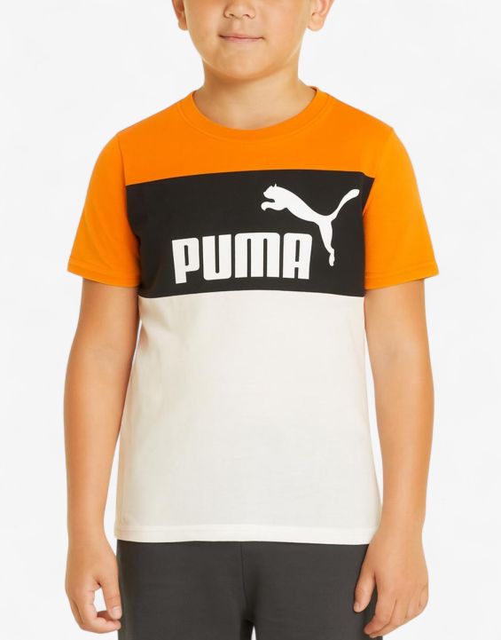 'PUMA Essentials+ Colorblock Tee Multicolor
