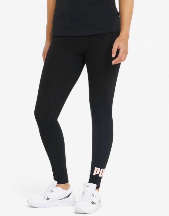 'PUMA Essentials+ Metallic Logo Leggings Black W