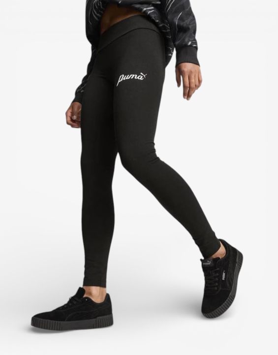'PUMA Essentials+ Script Leggings Black