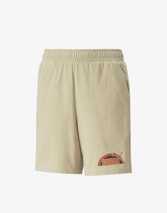'PUMA Essentials+ Street Art Graphic Shorts Beige
