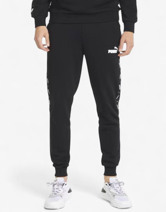 'PUMA Essentials+ Tape Sweatpants Black 'PUMA Essentials+ Tape Sweatpants Black