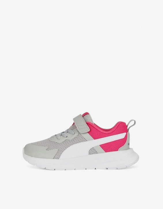 'PUMA Evolve Run Mesh Alternative Closure Shoes Grey/Pink Jr