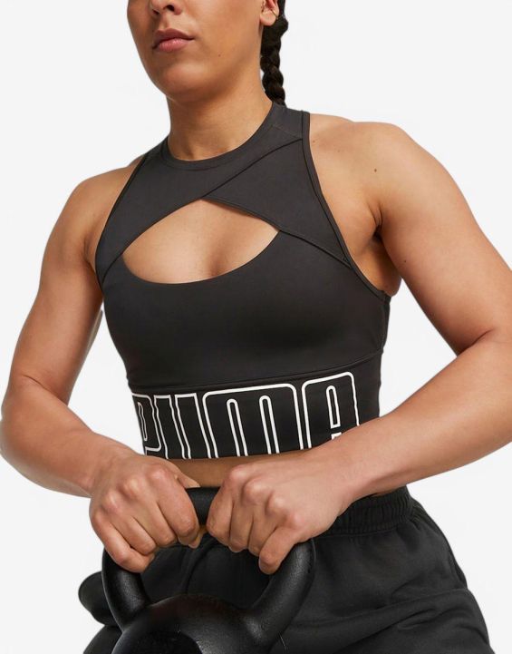 'PUMA Fit Move Fashion Longline Training Bra Black