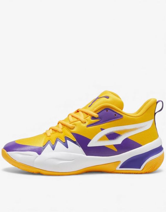 'PUMA Genetics Basketball Shoes Yellow/Purple