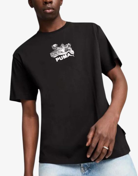 'PUMA Graphics Bicycle Kick Tee Black