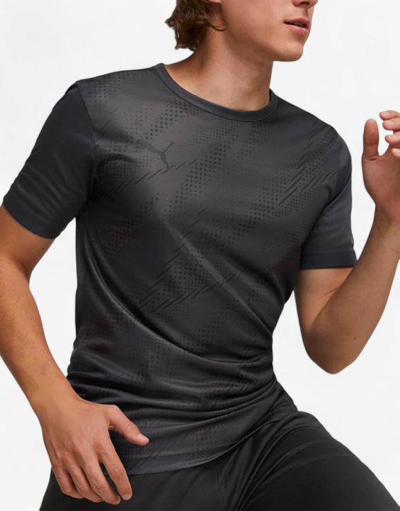 'PUMA IndividualRISE Graphic Tee Dark Grey 'PUMA IndividualRISE Graphic Tee Dark Grey