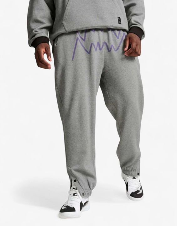 'PUMA Jaws Core 2.0 Basketball Sweat Pants Grey