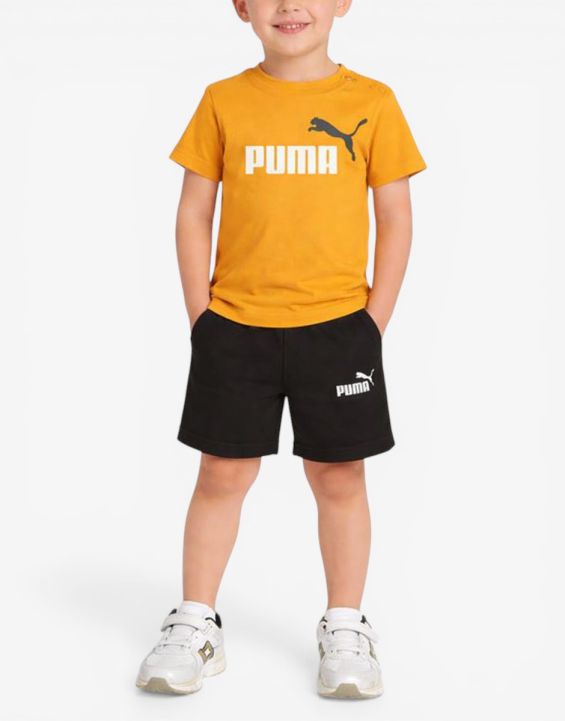 'PUMA Minicats Tee And Shorts Set Orange/Black