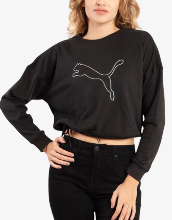 'PUMA Nova Shine Pull Over Sweatshirt Black