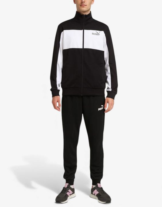 'PUMA Poly Colorblock Suit Black/White