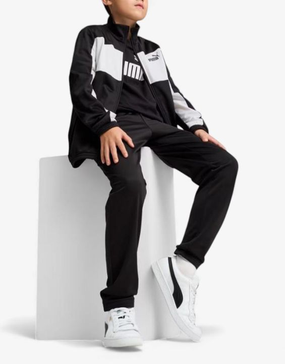 'PUMA Poly Colorblock Tracksuit Black/White