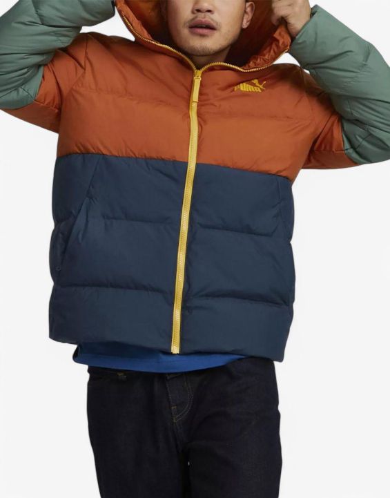 'PUMA Power Hooded Down Puffer Jacket Multicolor