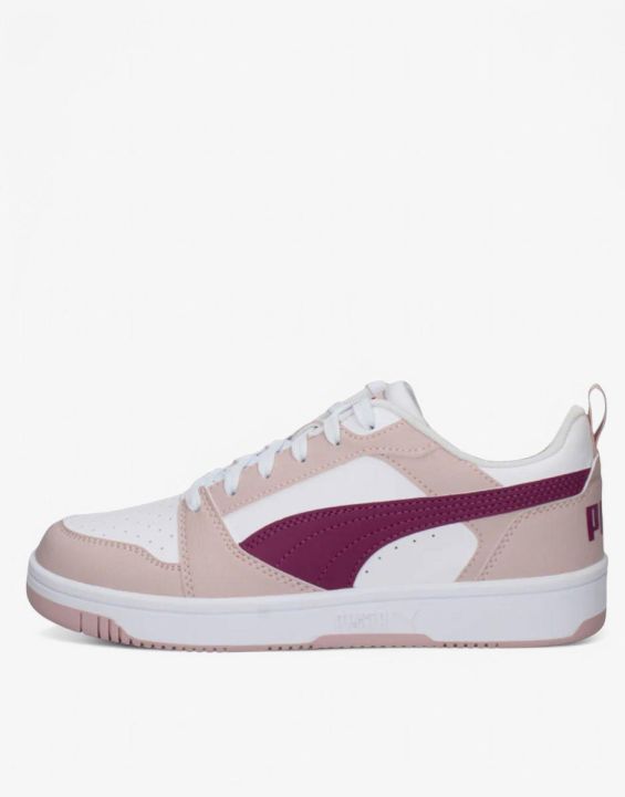 'PUMA Rebound V6 Lo Shoes White/Pink
