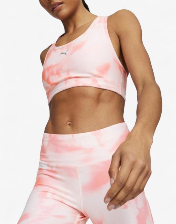 'PUMA Run 4Keeps Mid Impact Bra Pink