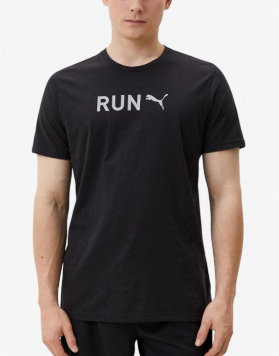 'PUMA Run Graphic Training Tee Black 'PUMA Run Graphic Training Tee Black