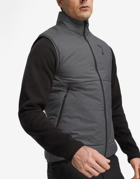 'PUMA Seasons PrimaLoft Running Vest Dark Grey/Black