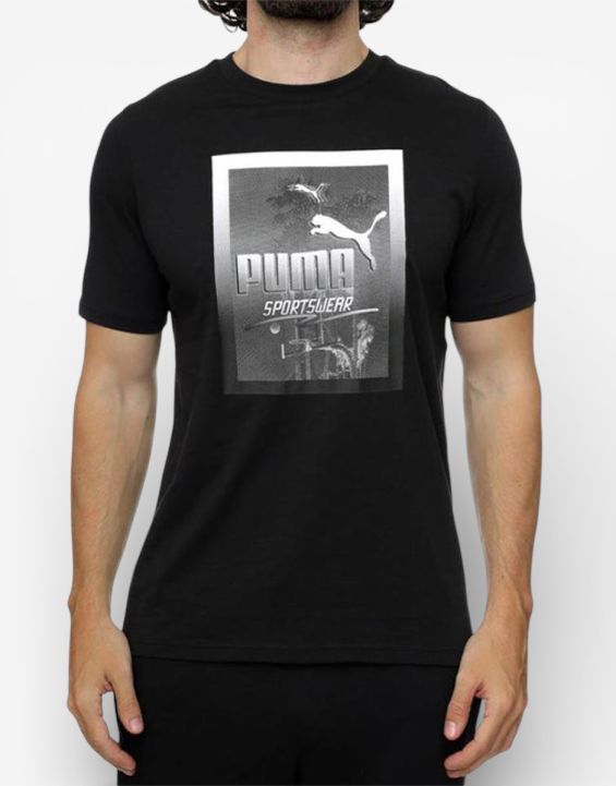 'PUMA Sportswear Graphics Photoprint Tee Black