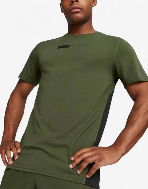 'PUMA Strength DriRelease Training Tee Green 'PUMA Strength DriRelease Training Tee Green