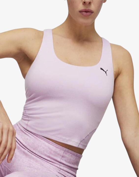 'PUMA Studio Foundation Yoga Top Purple