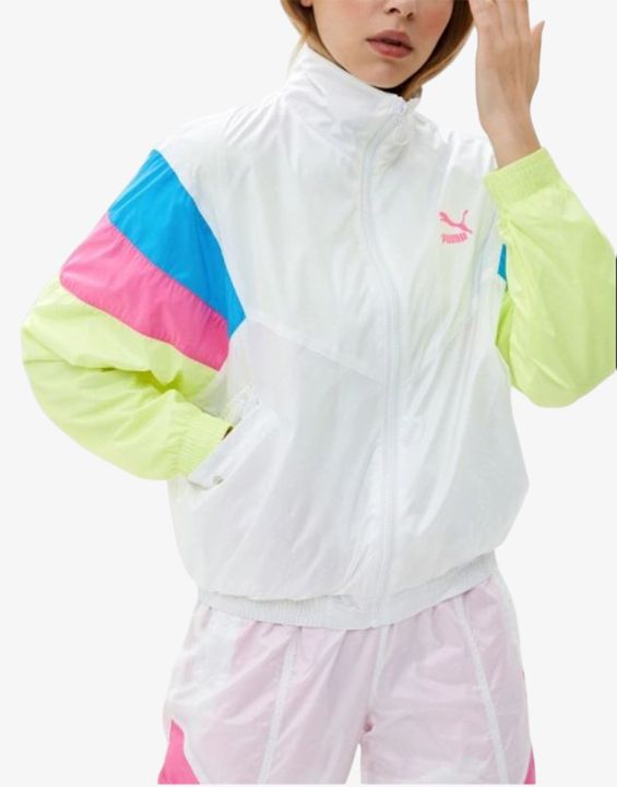 PUMA TFS Track Jacket Woven White/Multicolor