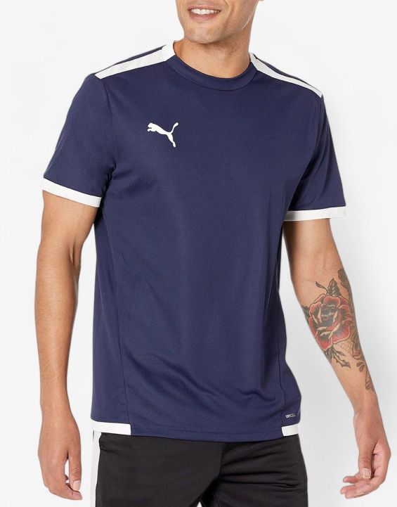 'PUMA TeamLIGA Football Tee Navy 'PUMA TeamLIGA Football Tee Navy