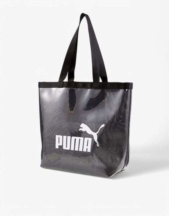 'PUMA Transparent Shopper Bag Black