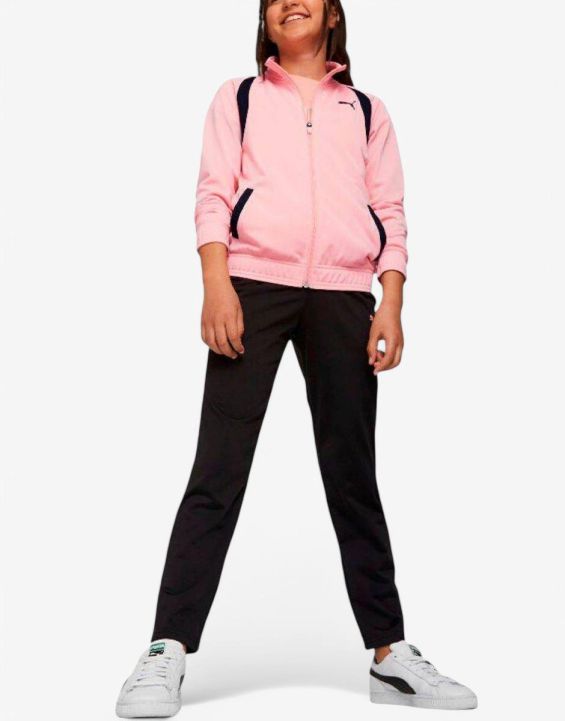'PUMA Tricot Full-Zip Track Suit Pink/Black