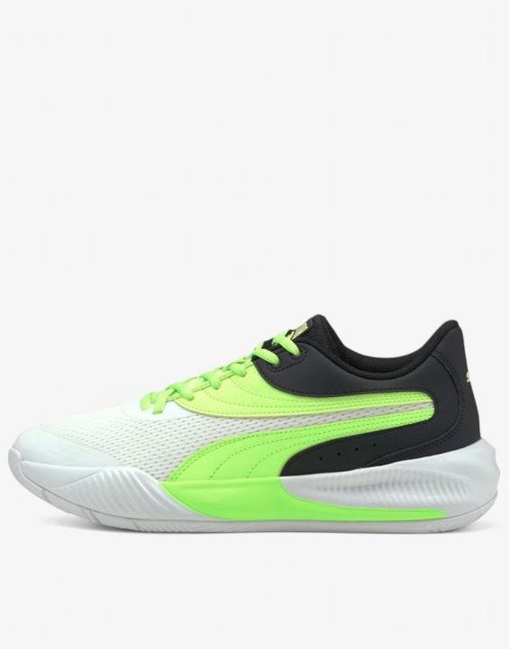 'PUMA Triple Basketball White Green Glare