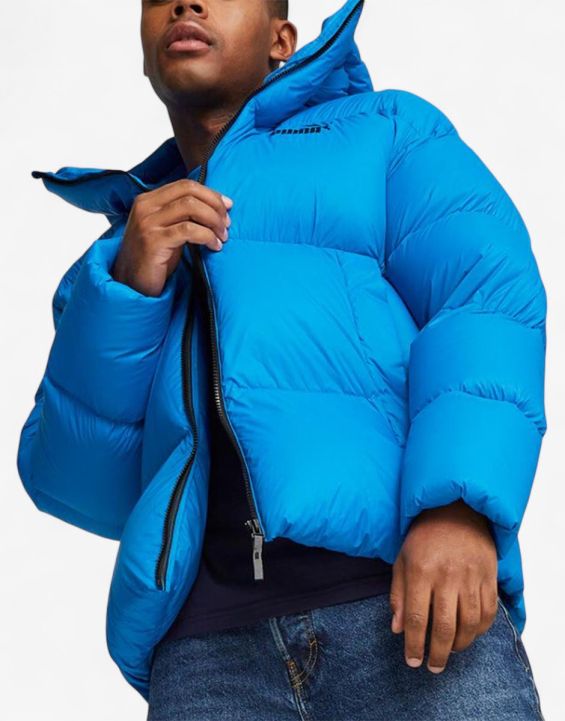 'PUMA Ultra Down Hooded Puffer Jacket Blue