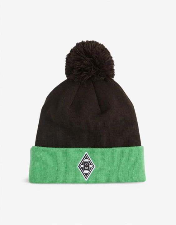 'PUMA x Borussia Monchengladbach Pom Beanie Black 'PUMA x Borussia Monchengladbach Pom Beanie Black