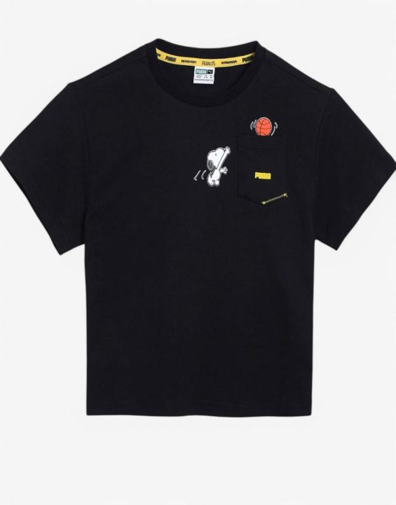 'PUMA x Peanuts Relaxed Tee Black