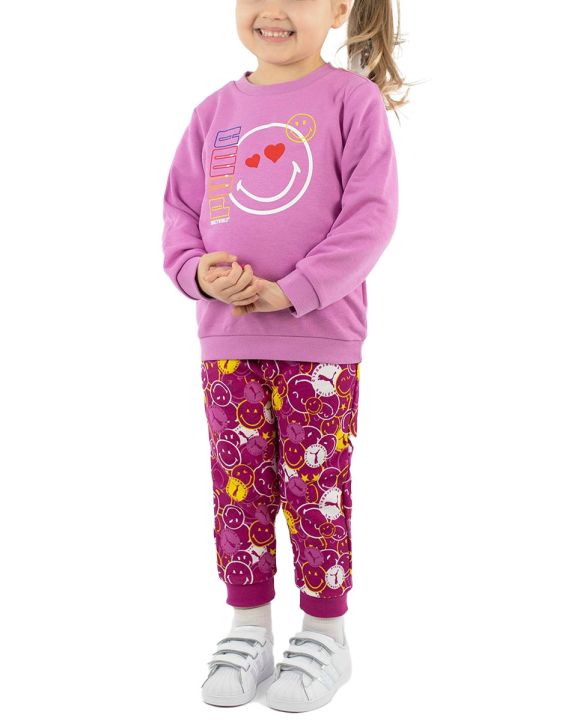 'PUMA x Smiley World Babies' Minicat Jogger Set Pink/Multi