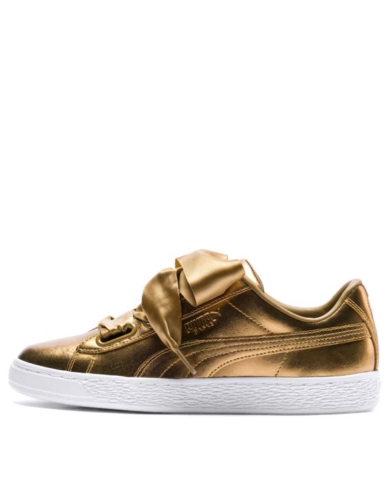 'PUMA Basket Heart Luxe Gold