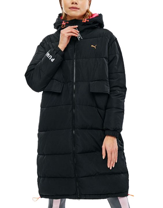 'PUMA Chase Zip-Up Hooded Jacket Black